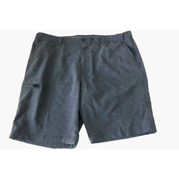 Greg Norman Golf Shorts Men's Sz 38 Blue/Gray Tech Cargo Leg Pocket Performance - Picture 1 of 11
